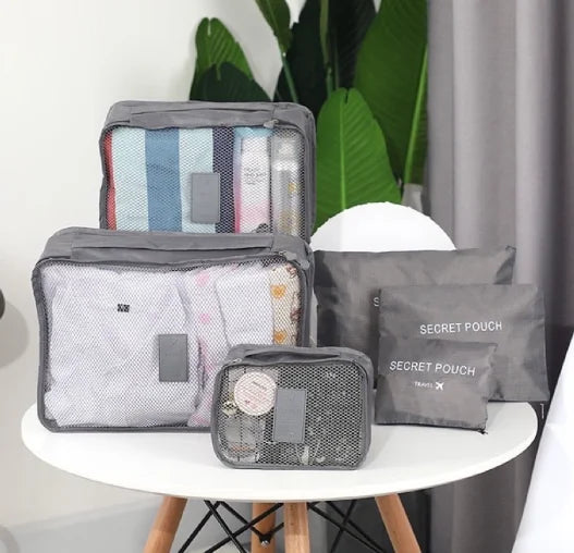 Kit Organizador de Mala Viagem 6 Peças